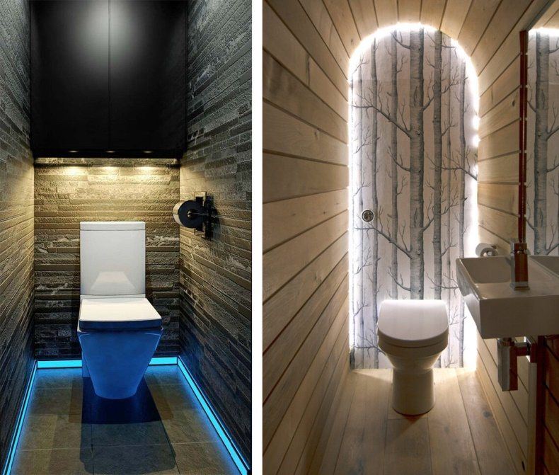 Дизайн туалета в панельном доме - 60 фото