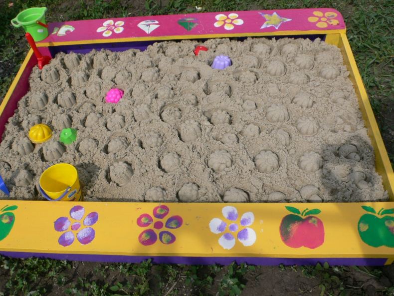 Строим детскую песочницу своими руками: описания, чертежи, фото