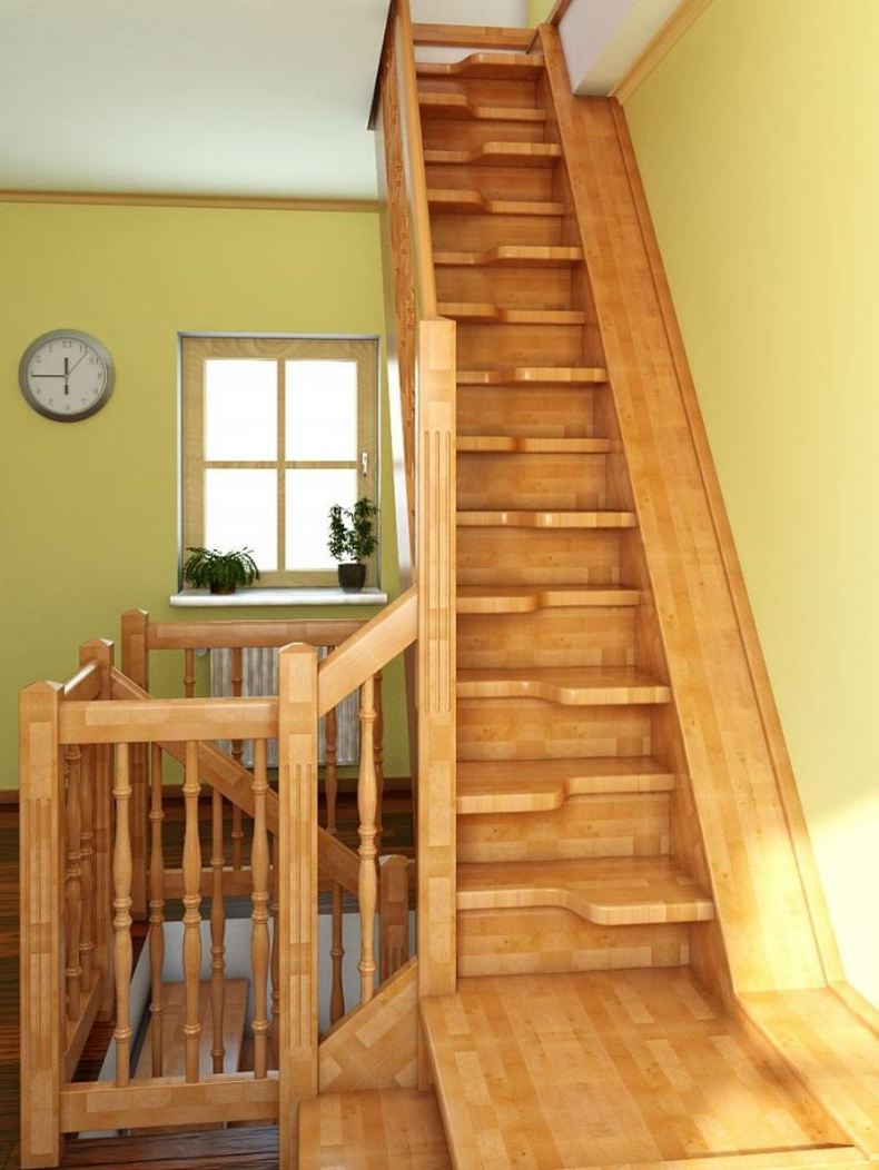 Деревянные лестницы на второй этаж своими руками фото