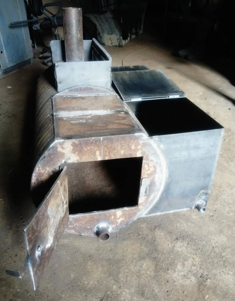 Печь для бани из трубы своими руками: чертежи самой эффективной из ...