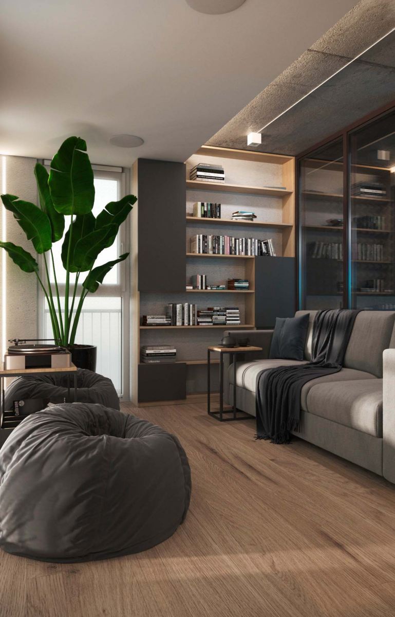 Дизайн однокомнатной квартиры: умное зонирование и стилистические тенденции 2022 года