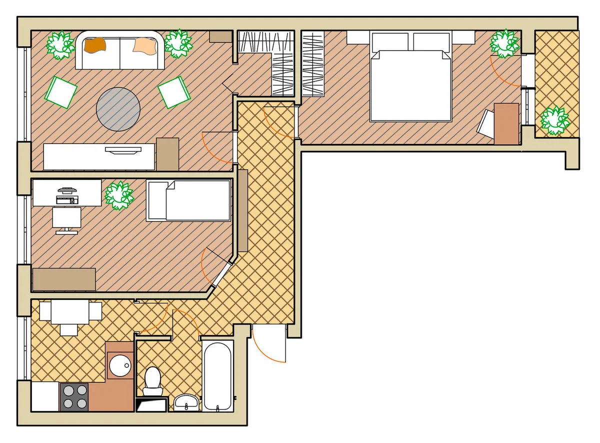 дизайн перепланировки 3 х комнатной квартиры