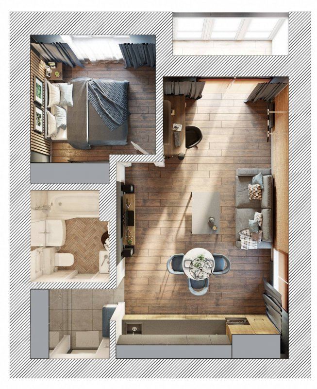 Планировка 2 комнатной квартиры: планы двухкомнатных квартир. Фото с  примерами обустройства и оформления для квартир панельных домов