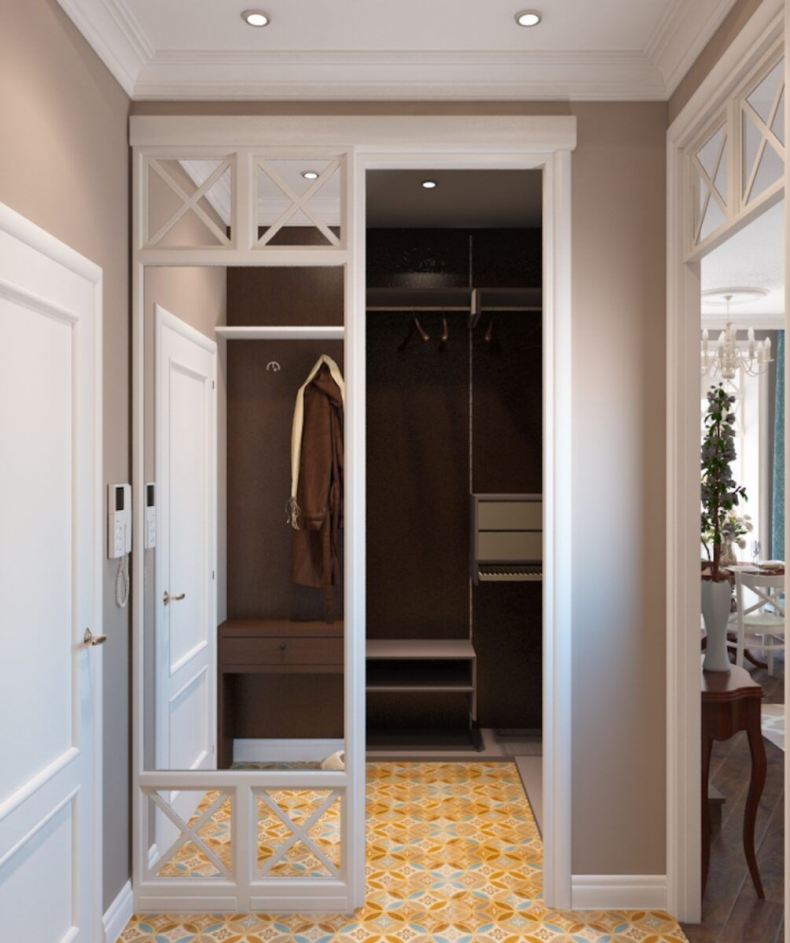 Дизайн коридора с гардеробом