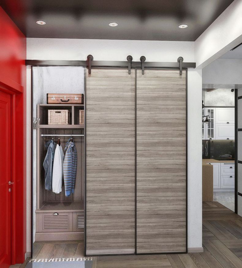 Дизайн коридора с гардеробом