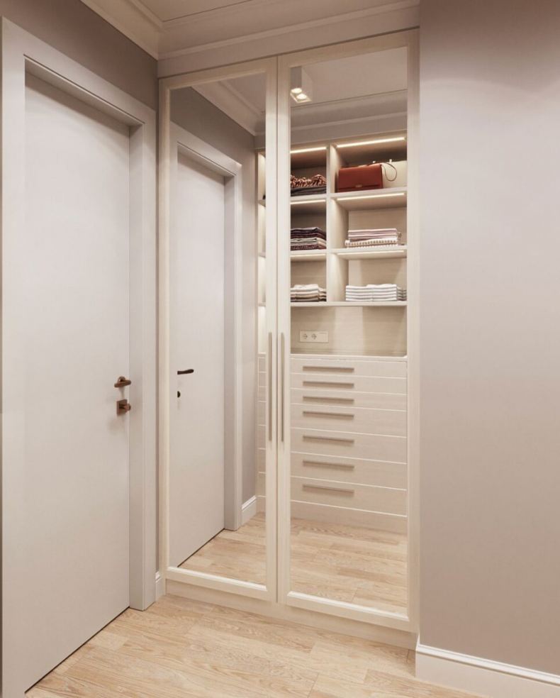 Дизайн коридора с гардеробом