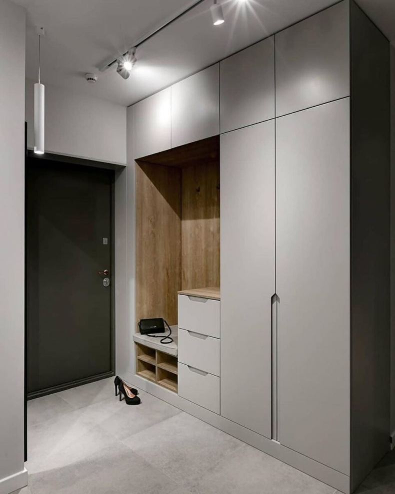 Дизайн коридора с гардеробом