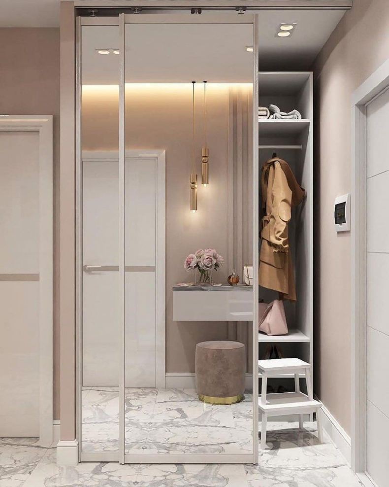 Дизайн коридора с гардеробом