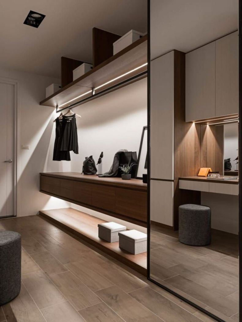 Дизайн коридора с гардеробом