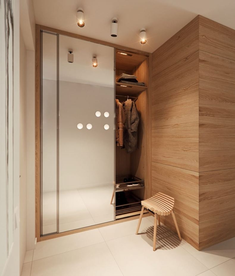 Дизайн коридора с гардеробом