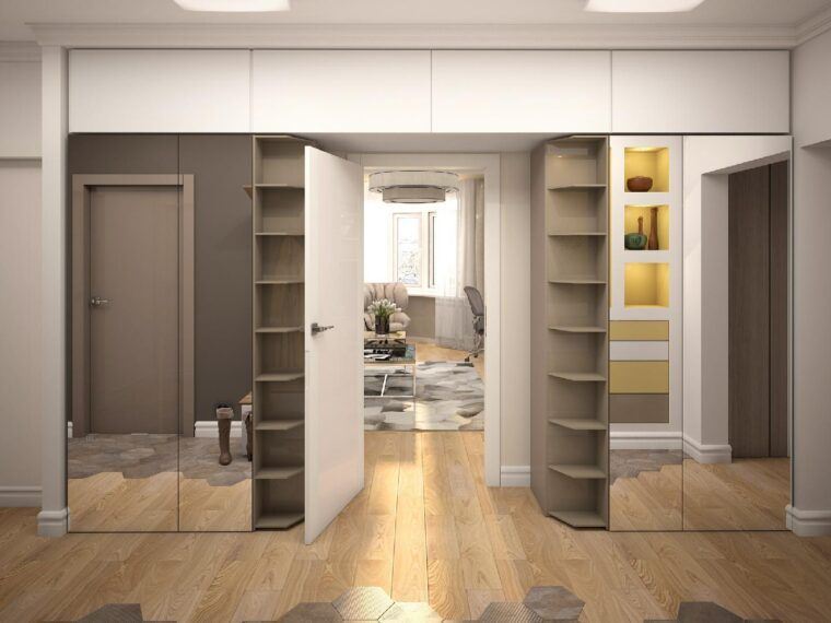 Дизайн коридора с гардеробом